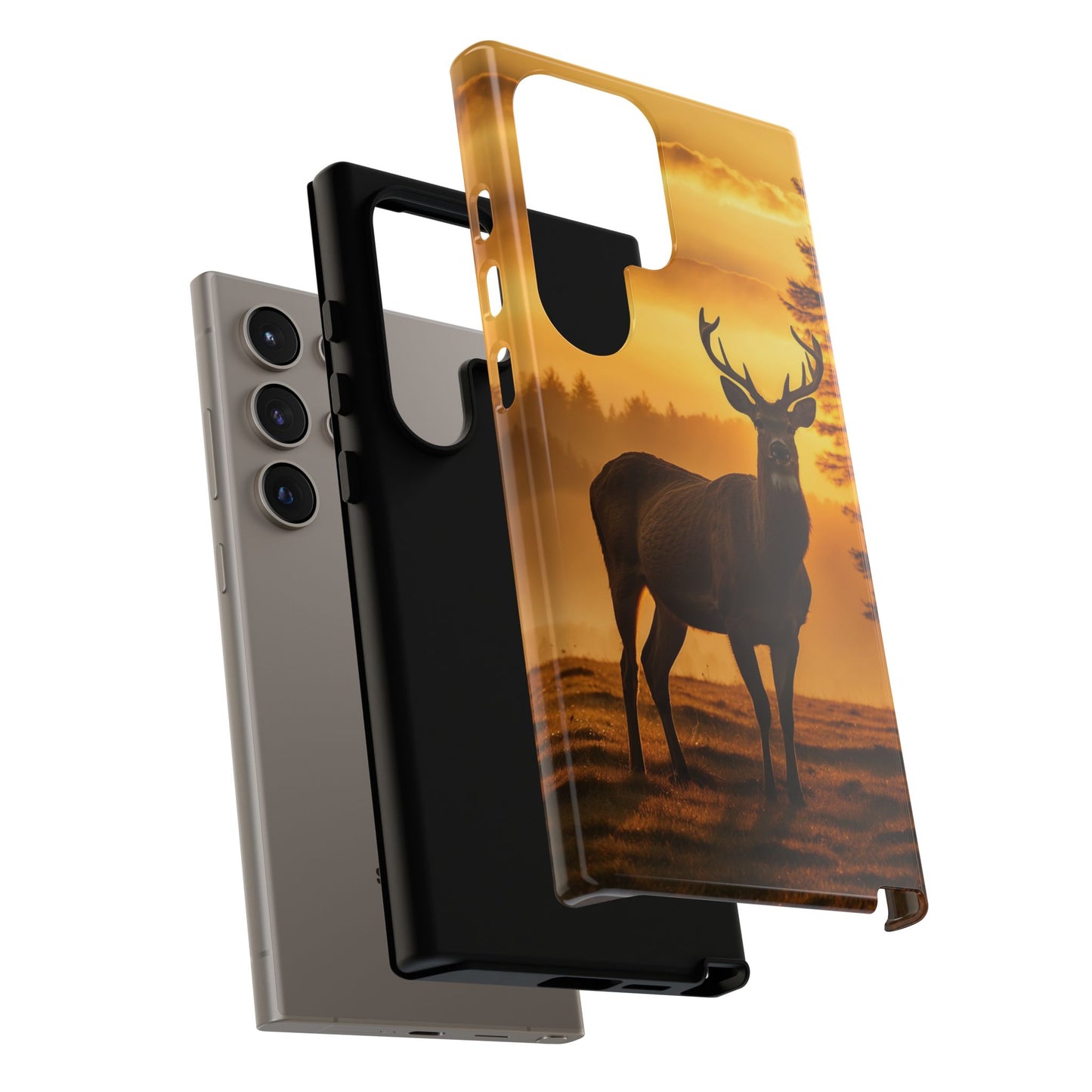 Sunset Majesty: Regal Stag – Samsung Galaxy Case