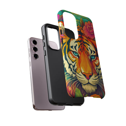 Fierce Rainbow Tiger Art - Samsung Galaxy Case