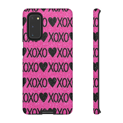 XOXO Glitter Hearts Samsung Case