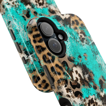 Aqua Splash Leopard - MagSafe iPhone Series Case