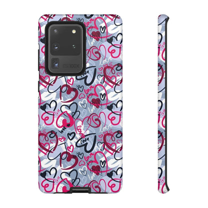 Graffiti Love Hearts Samsung Galaxy Case