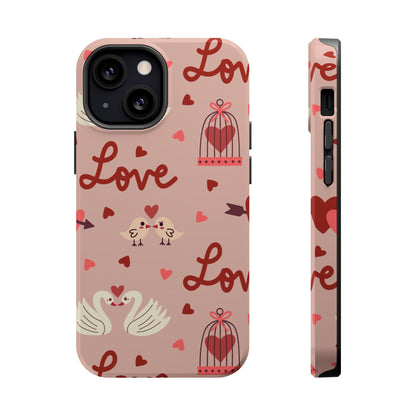 Lovebirds & Swans MagSafe iPhone Case