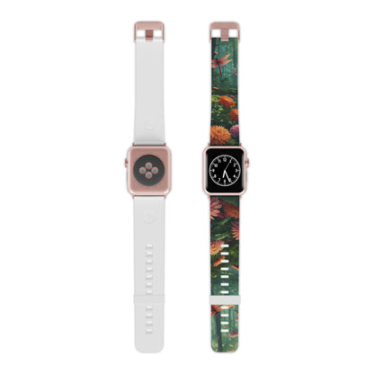 Enchanted Forest Dragonflies & Blossoms Apple Watch Band