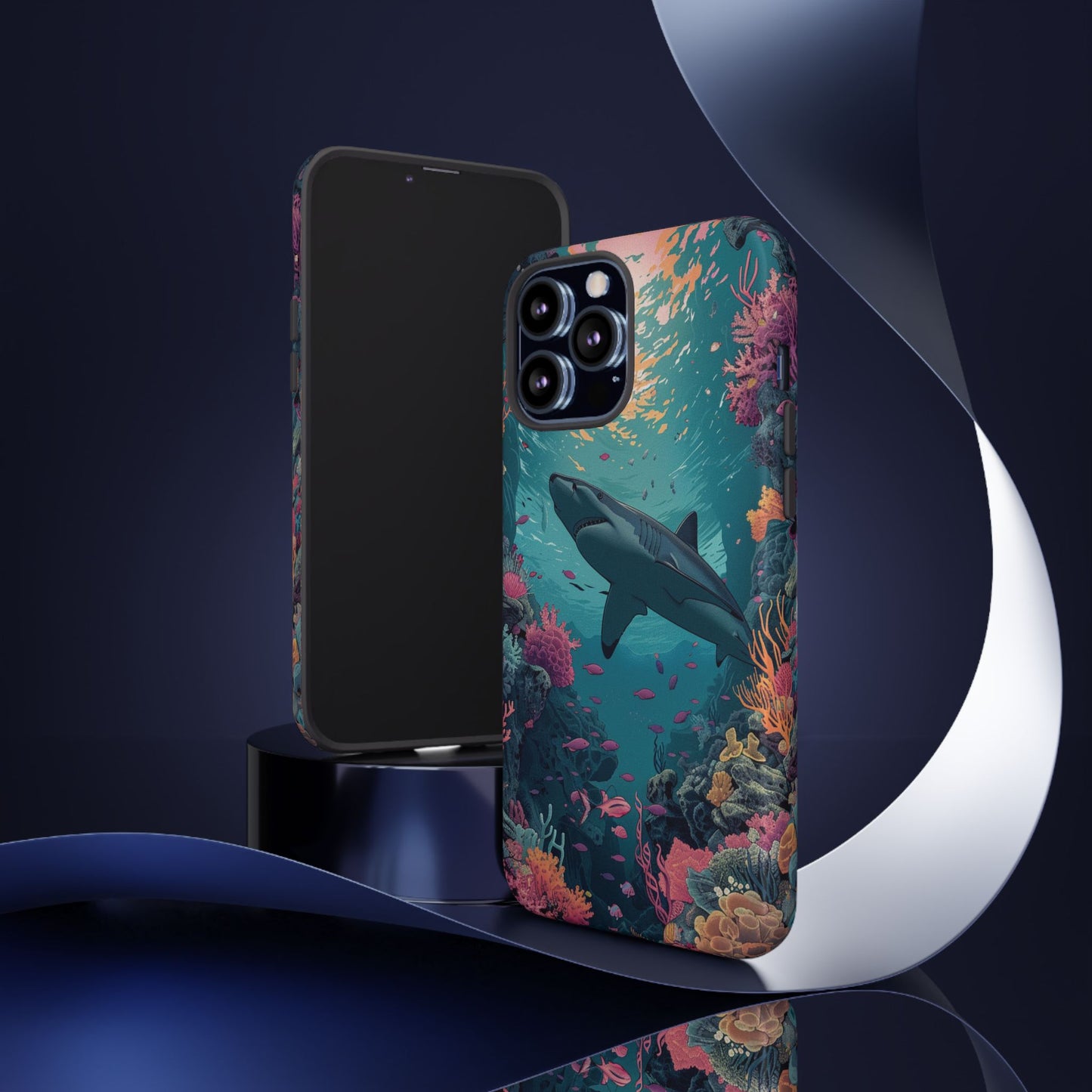 Ocean Shark Coral Reef iPhone Case