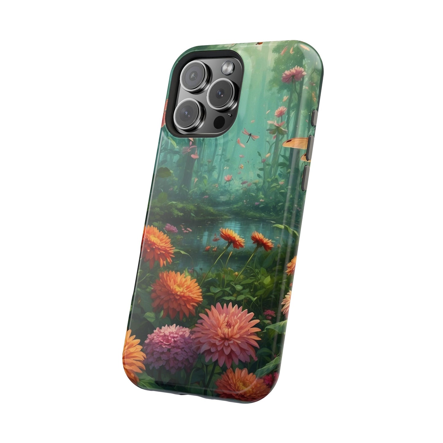 Enchanted Forest Dragonflies & Blossoms – MagSafe iPhone Series Case