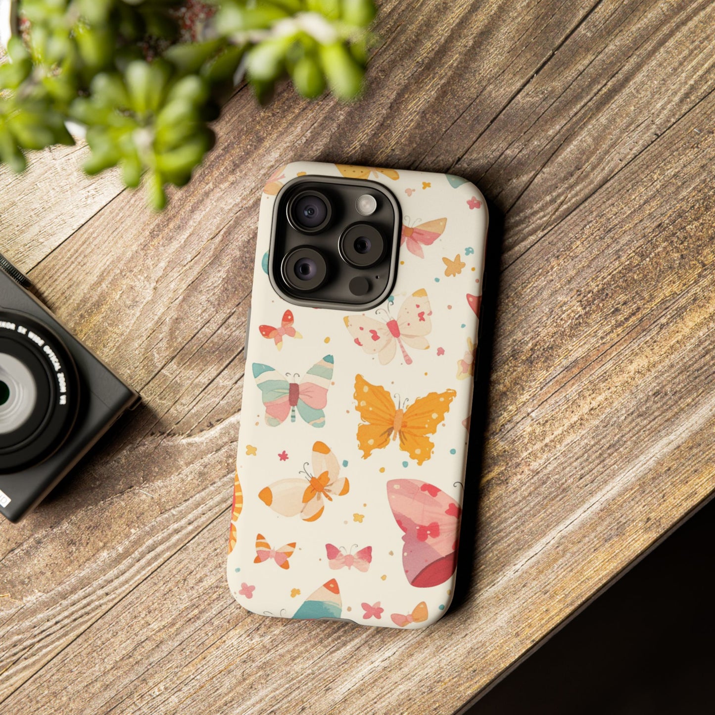 Coquette Watercolor Butterfly iPhone Case