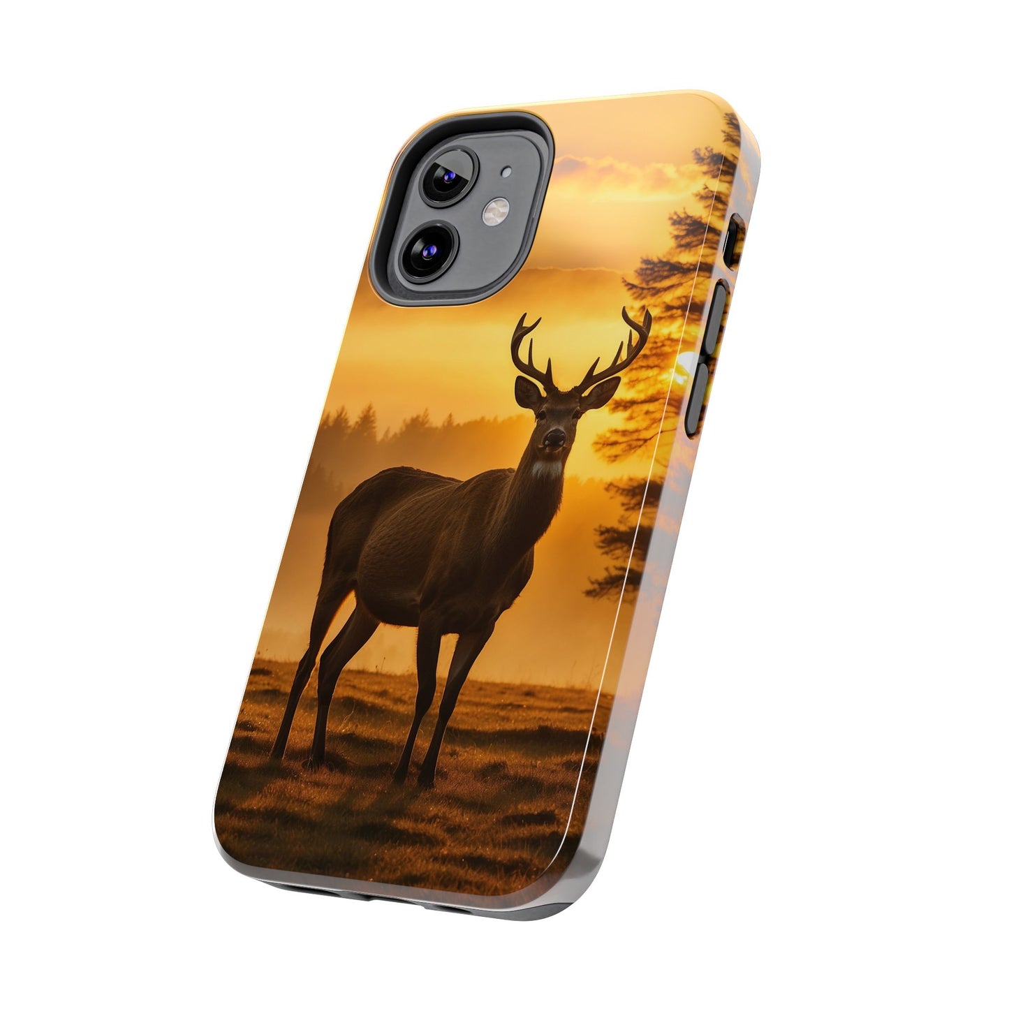 Sunset Majesty: Regal Stag – iPhone Case