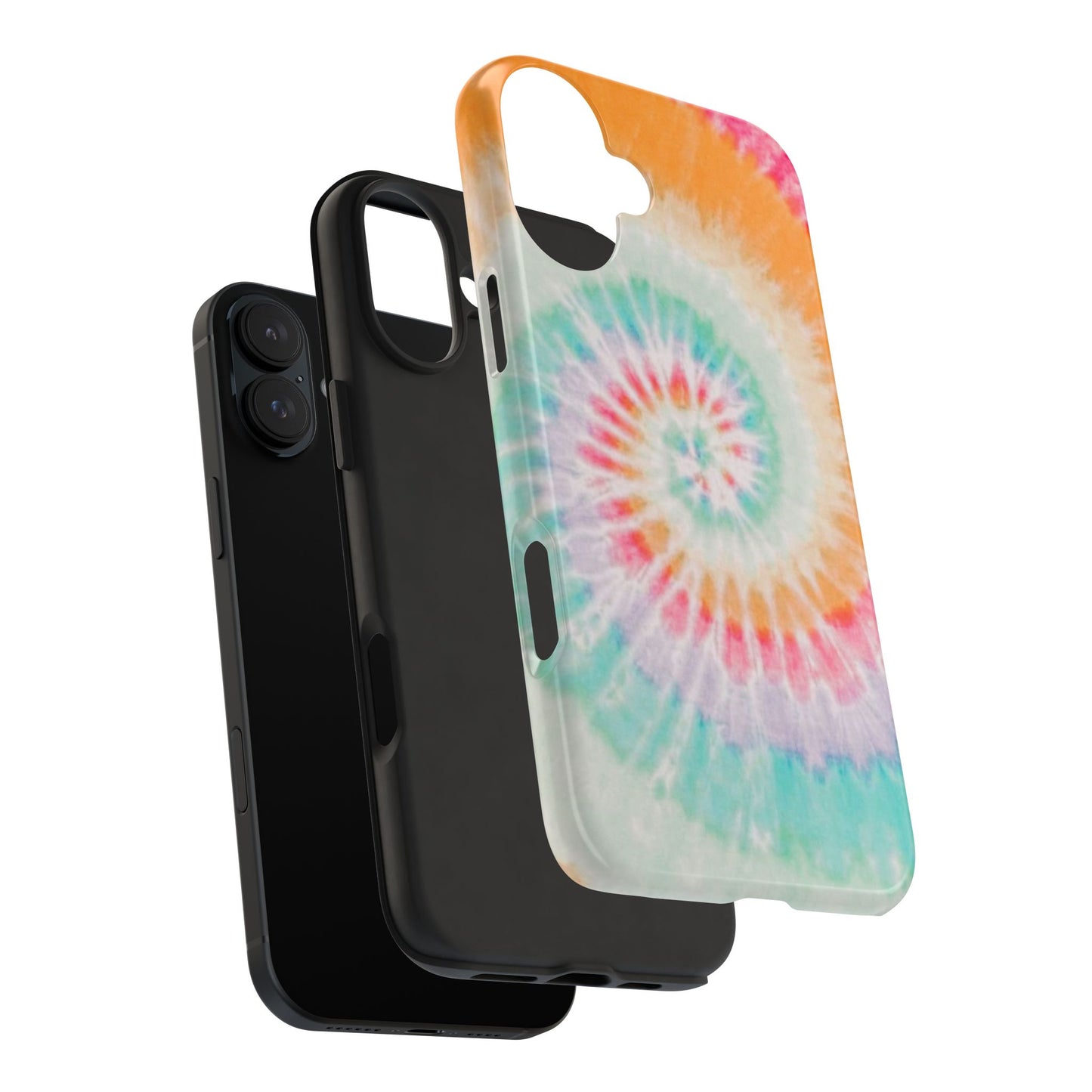 Pastel Swirl Tie-Dye iPhone Case – Soft & Minimalistic Style