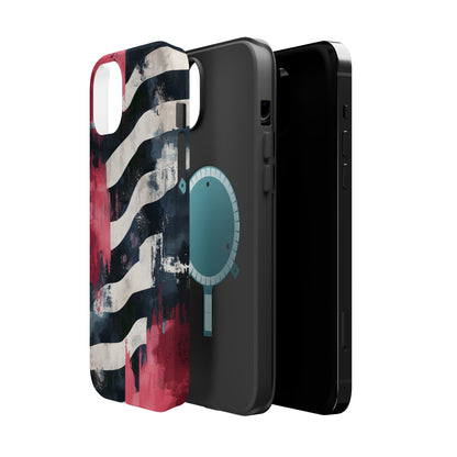 MagSafe iPhone Case: Blood Zebra – Bold Red & Black Pattern