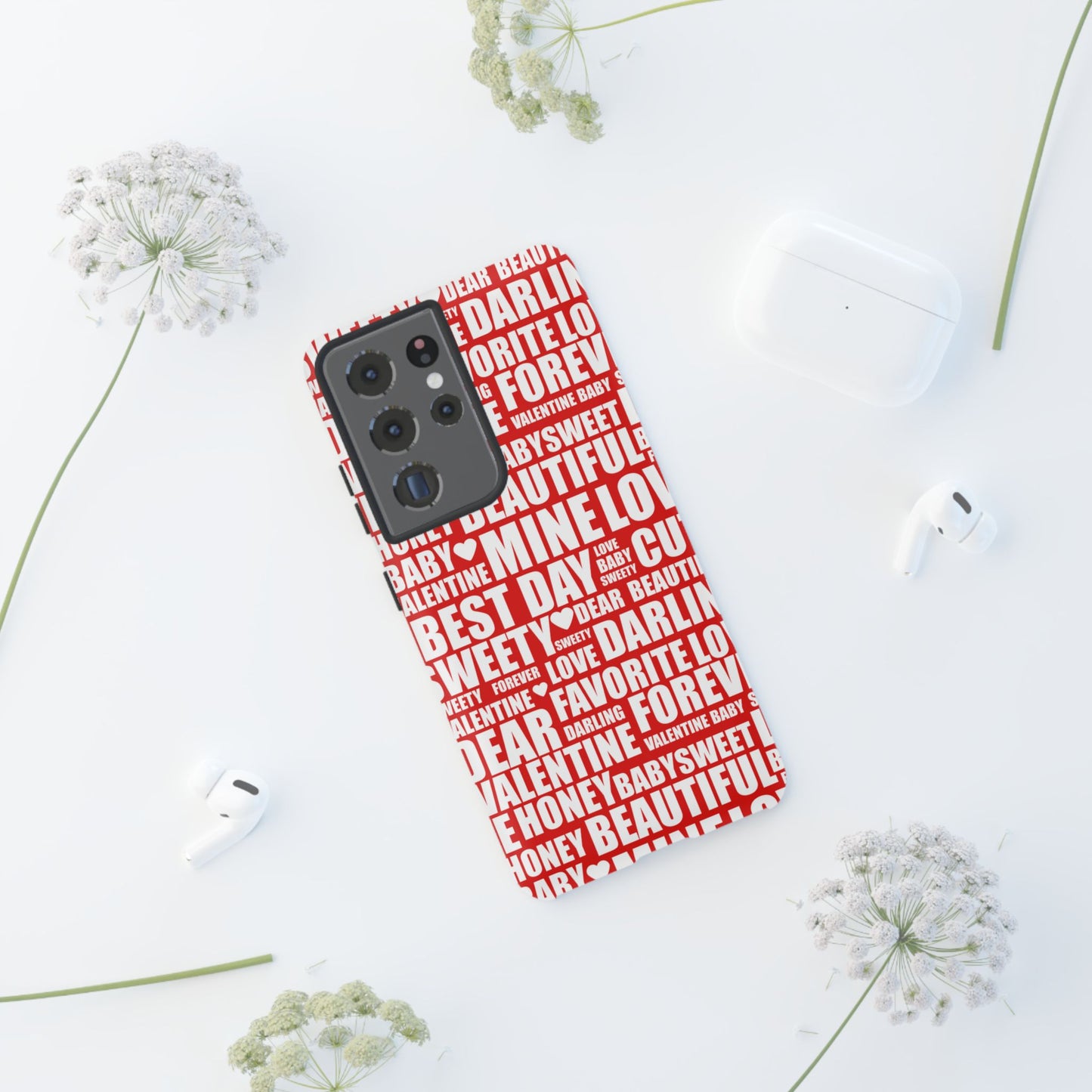 Valentine's Love Typography Samsung Galaxy Case