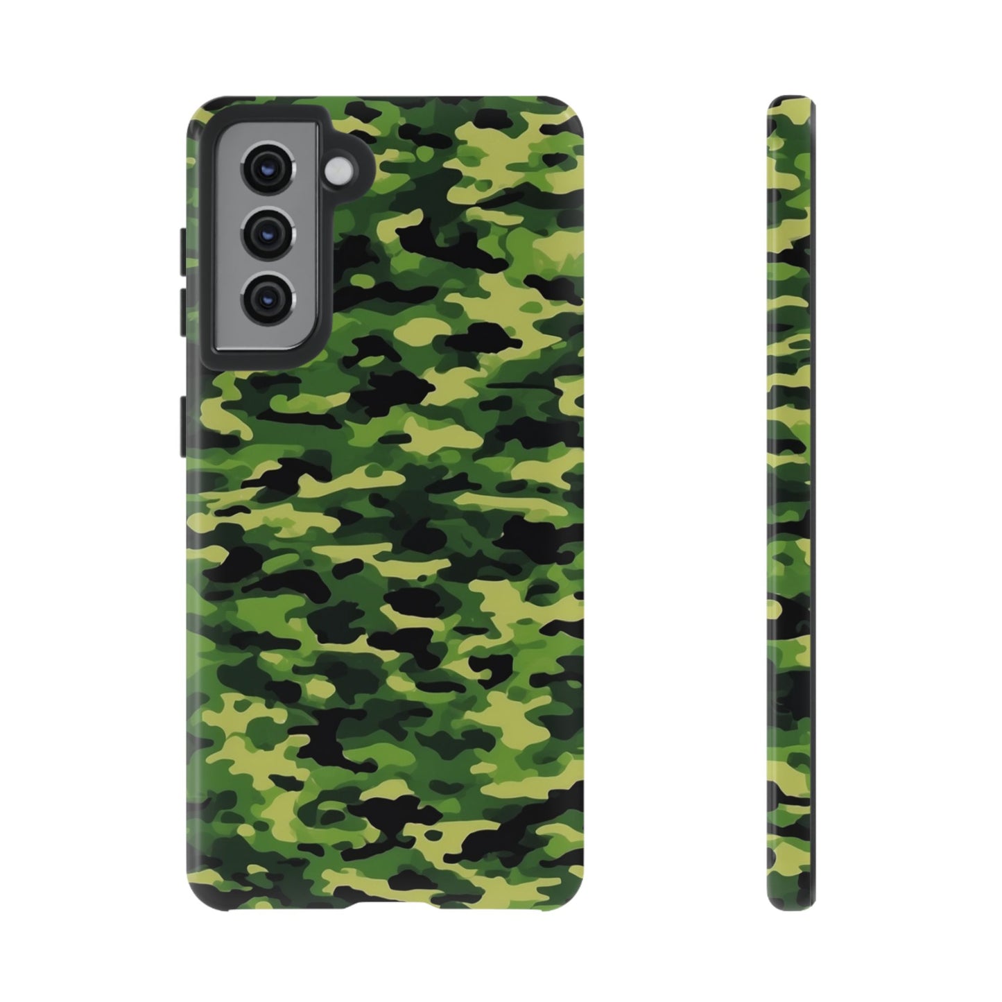 Green Woodland Camouflage – Samsung Galaxy Case, Tough Drop-Proof Design