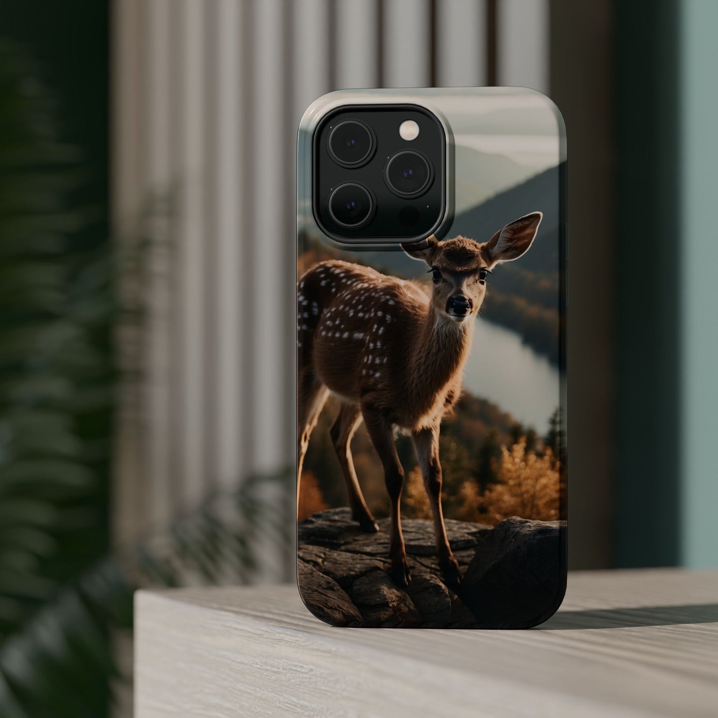 Whimsical Fawn in a Sunlit Forest MagSafe iPhone Case