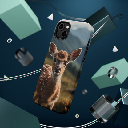 Gentle Fawn in Mountain Meadows MagSafe iPhone Case