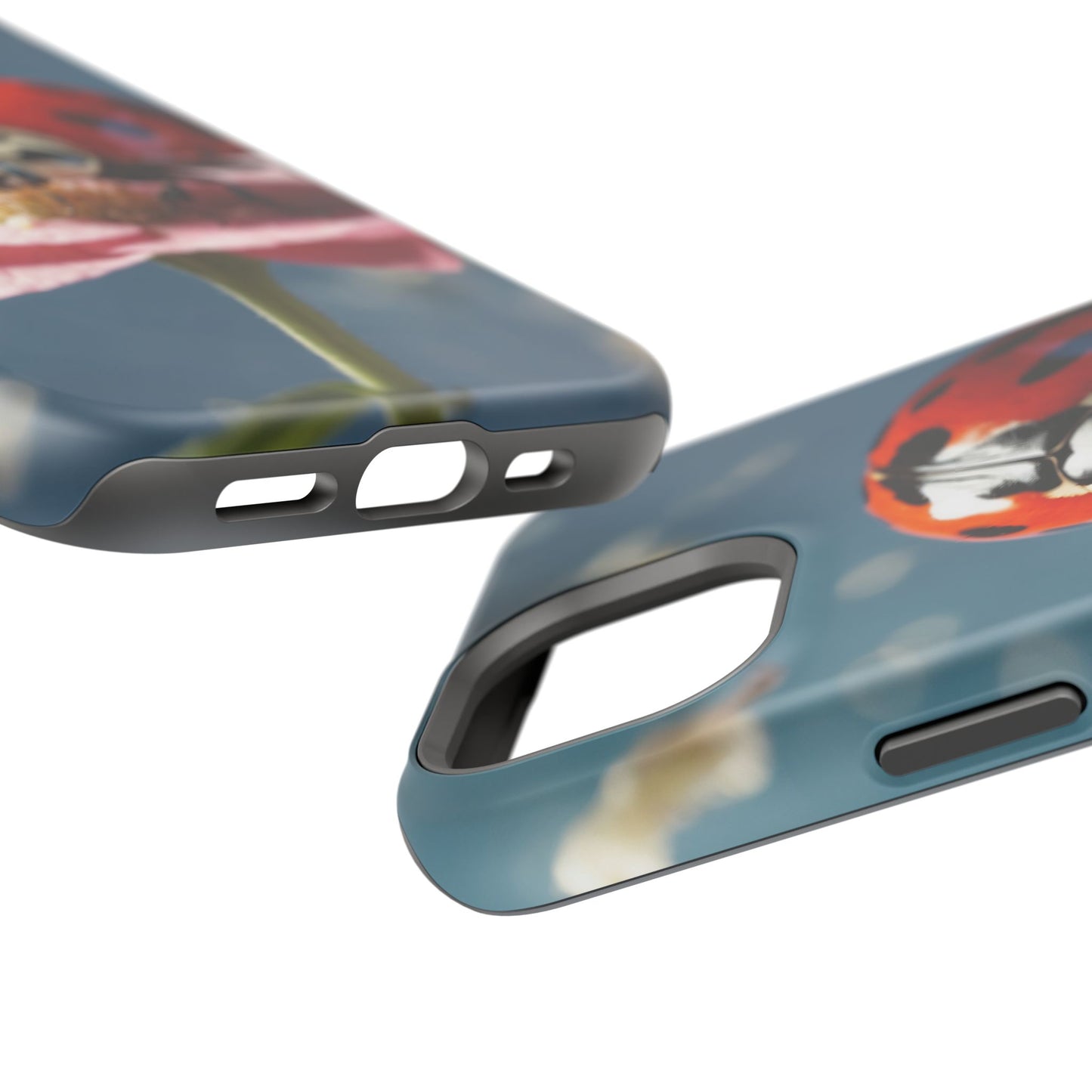 MagSafe iPhone Case: Floral Ladybug Delight