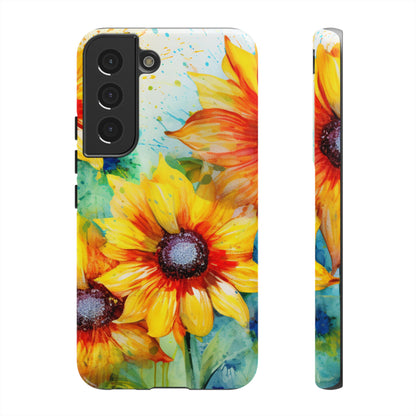 Watercolor Sunflower Splash - Samsung Galaxy Series Case