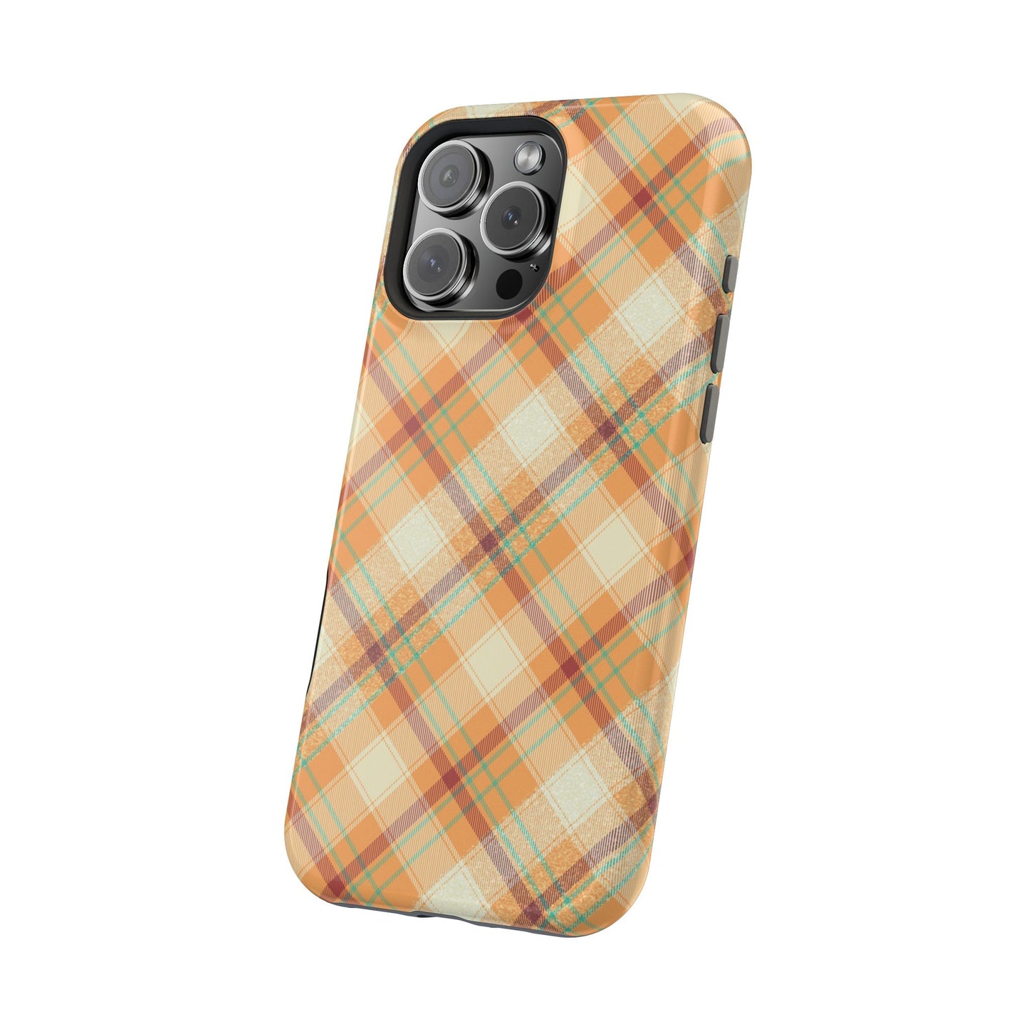 MagSafe Case - Warm Autumn Plaid Design