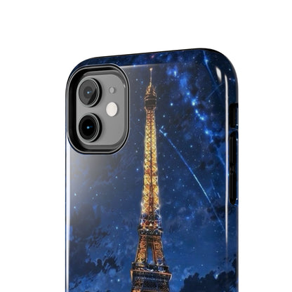 iPhone Case - Eiffel Tower Under Starlit Sky Design