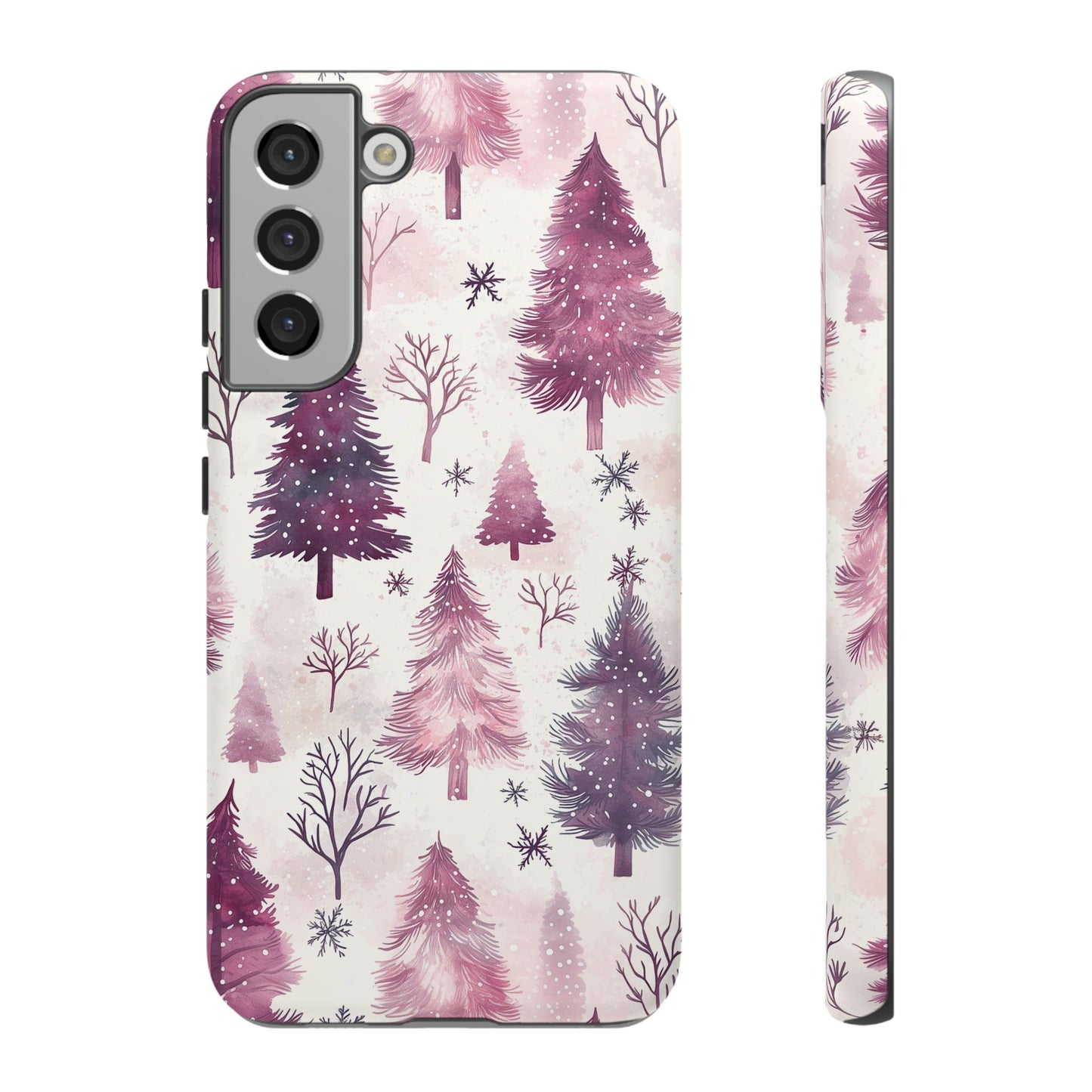 Winter Wonderland Purple Christmas Trees –Samsung Galaxy Series Case