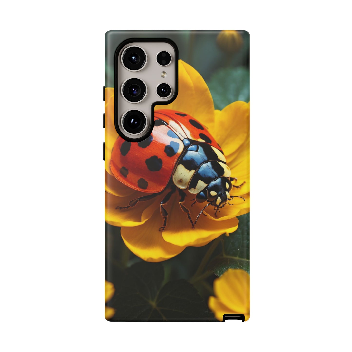 Golden Blooms & Ladybug Charm - Samsung Galaxy Case