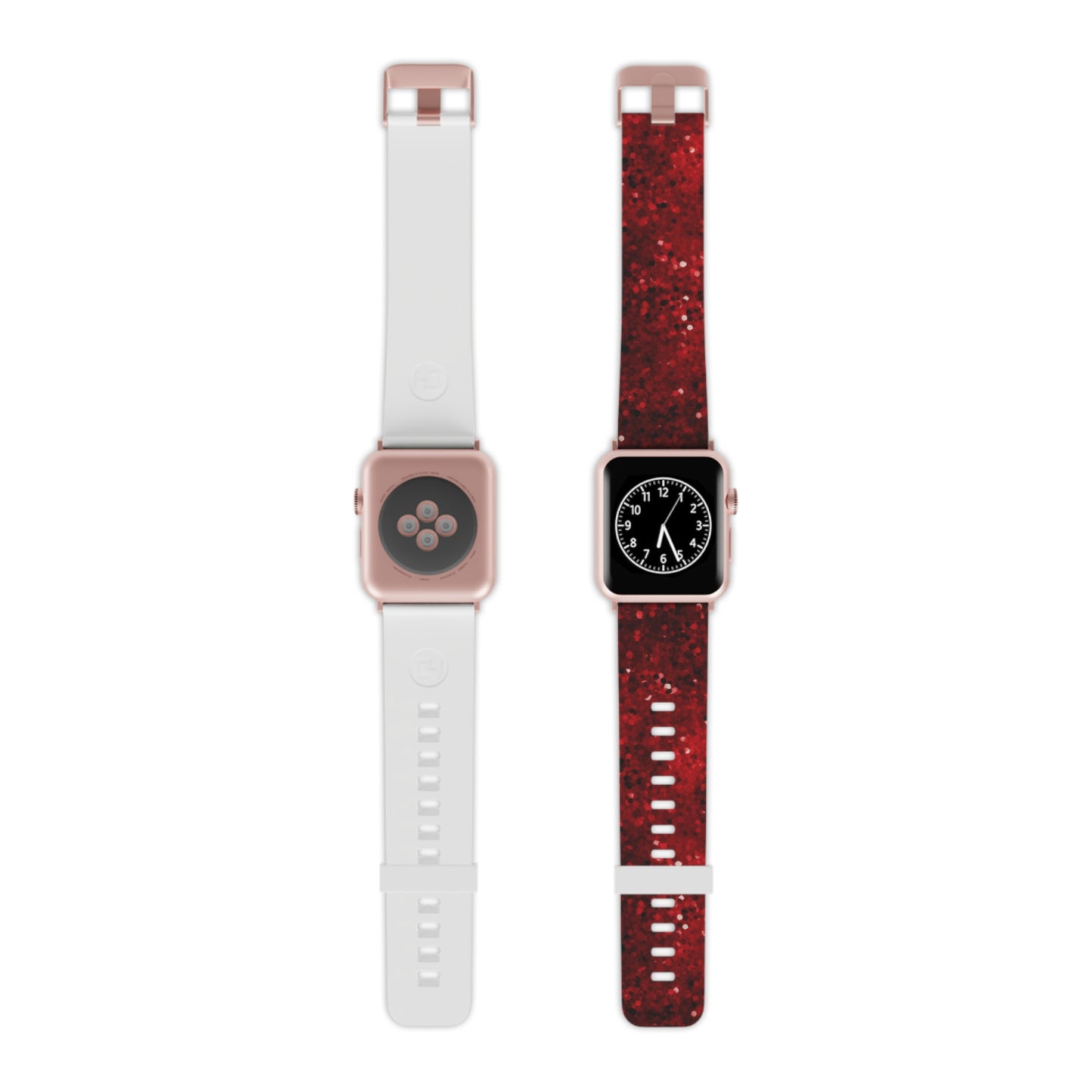 Crimson Glow Glitter Apple Watch Band