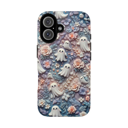 Ghosts Flowers Phone Case - Enchanting Ethereal Aesthetic