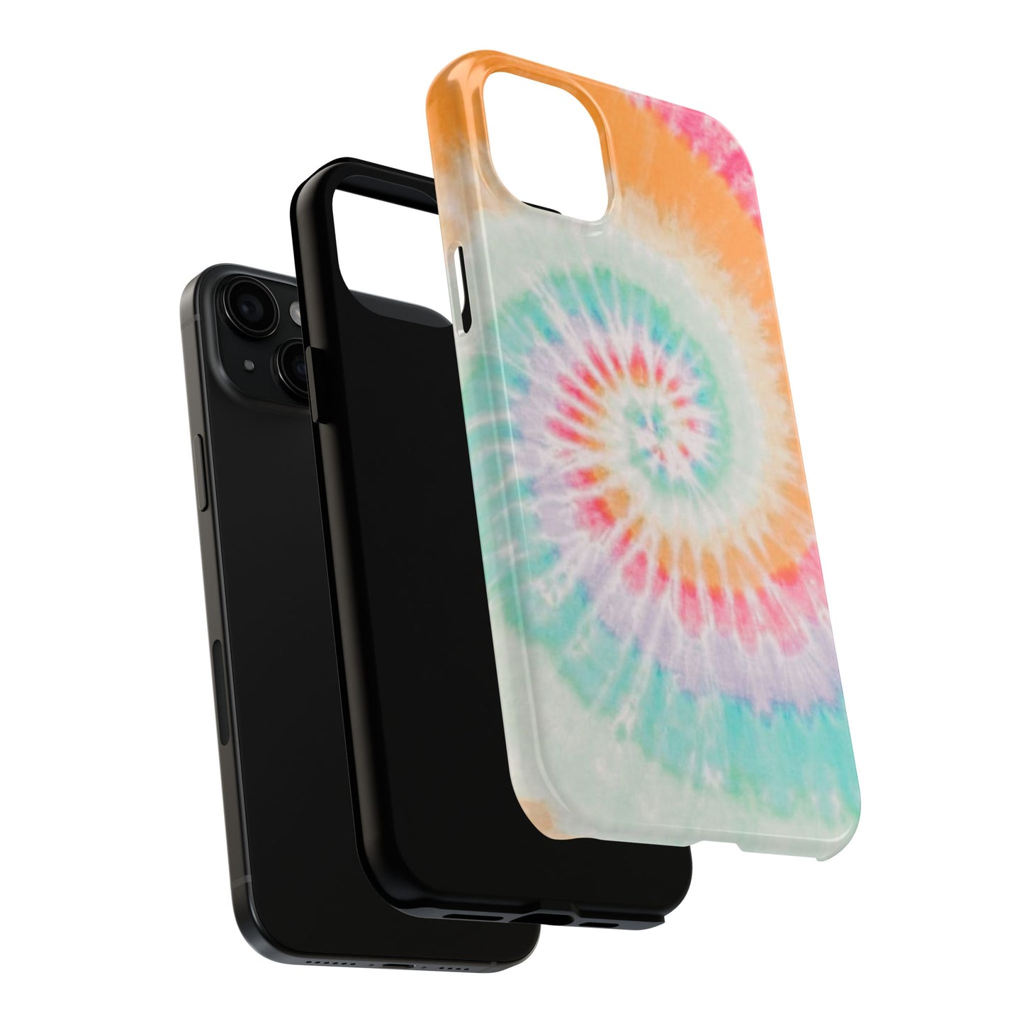 Pastel Swirl Tie-Dye iPhone Case – Soft & Minimalistic Style