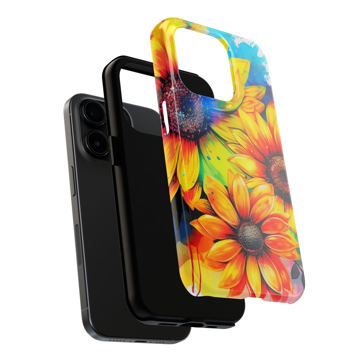 Vibrant Sunflower Splash - iPhone Series Case