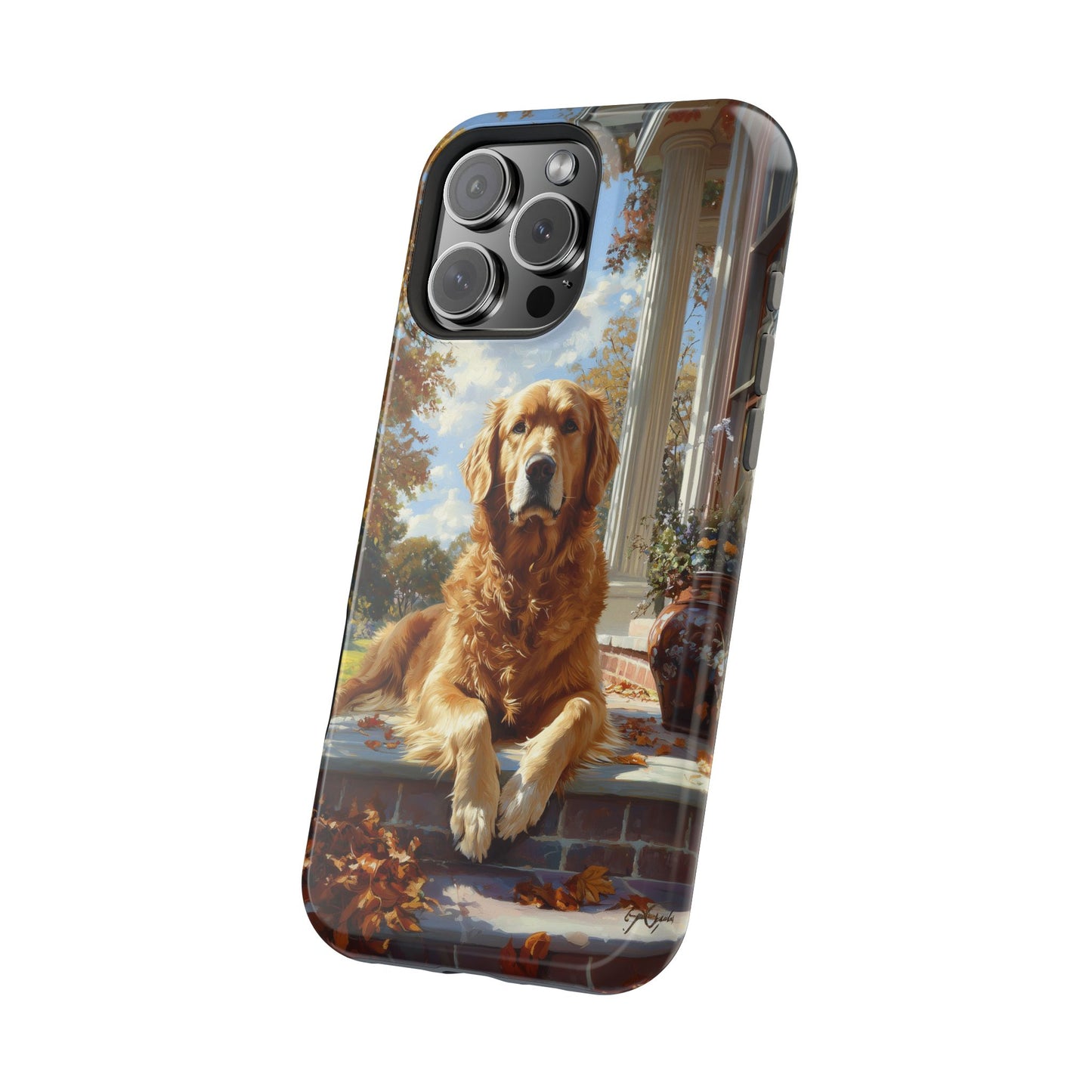 Golden Retriever Autumn Serenity - MagSafe iPhone Series Case