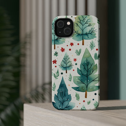 Watercolor Winter Forest - MagSafe iPhone Series Case