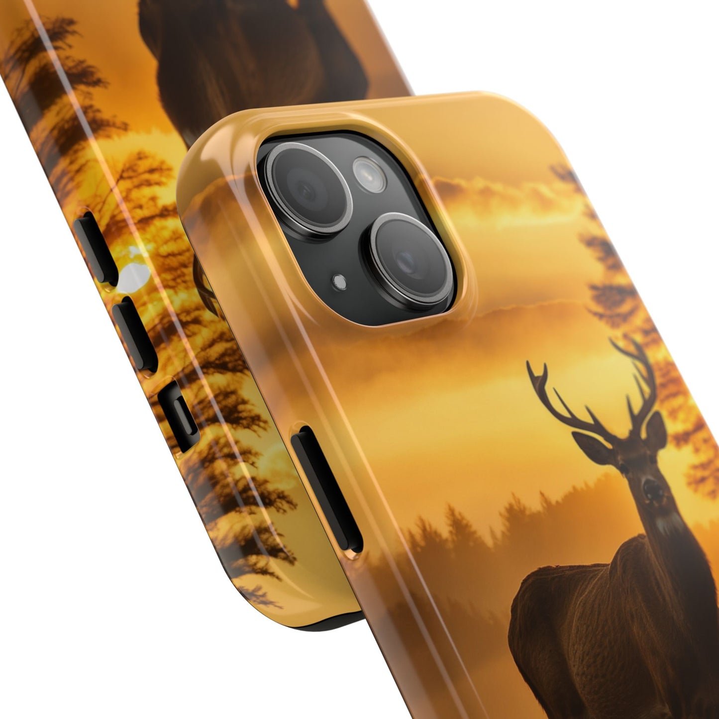 Sunset Majesty: Regal Stag – iPhone Case