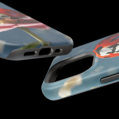 MagSafe iPhone Case: Floral Ladybug Delight