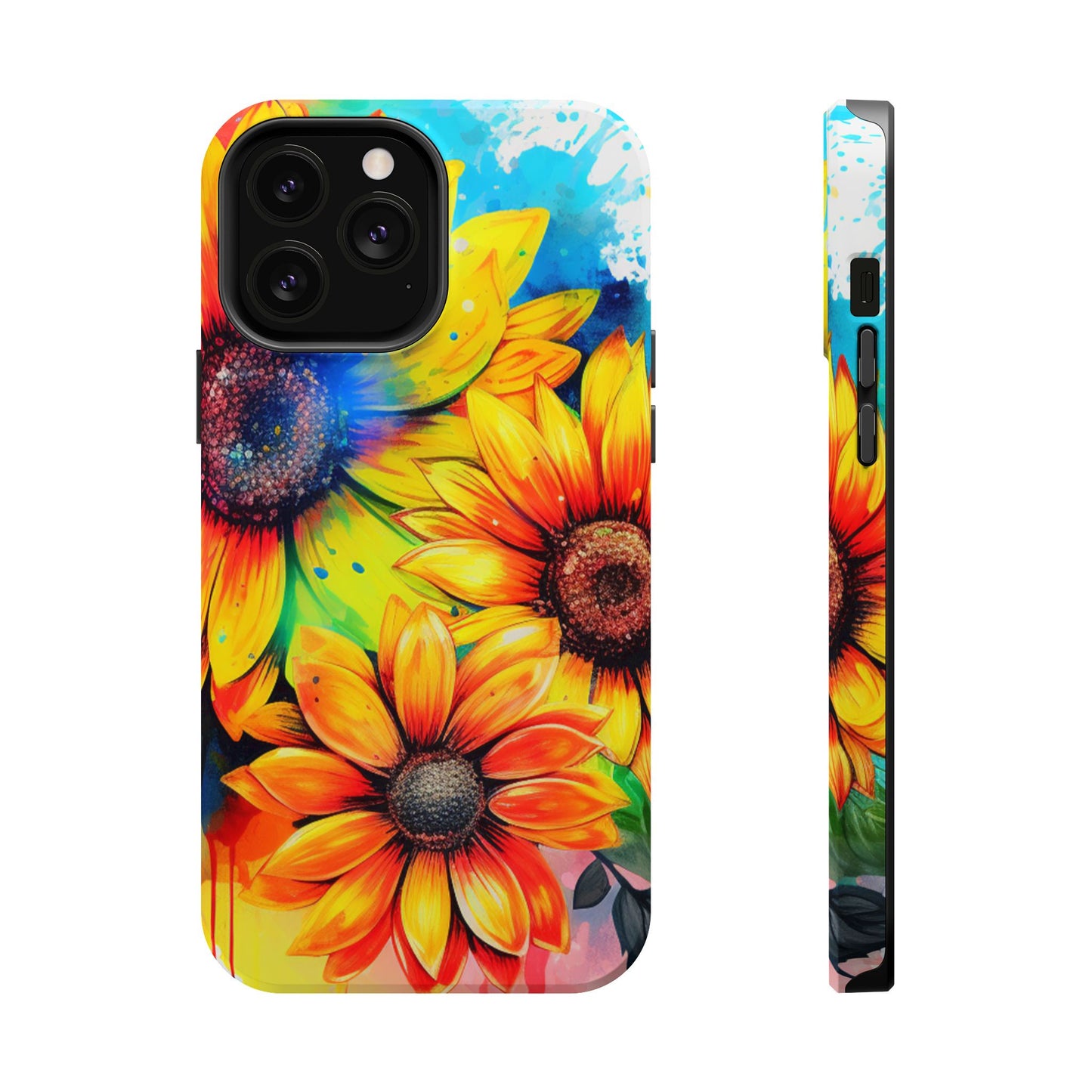 Vibrant Sunflower Splash - MagSafe iPhone Series Case