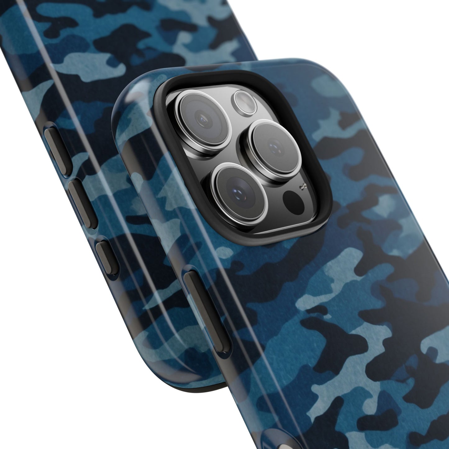 Dark Blue Camouflage – Stylish and Durable iPhone Case for Everyday Use