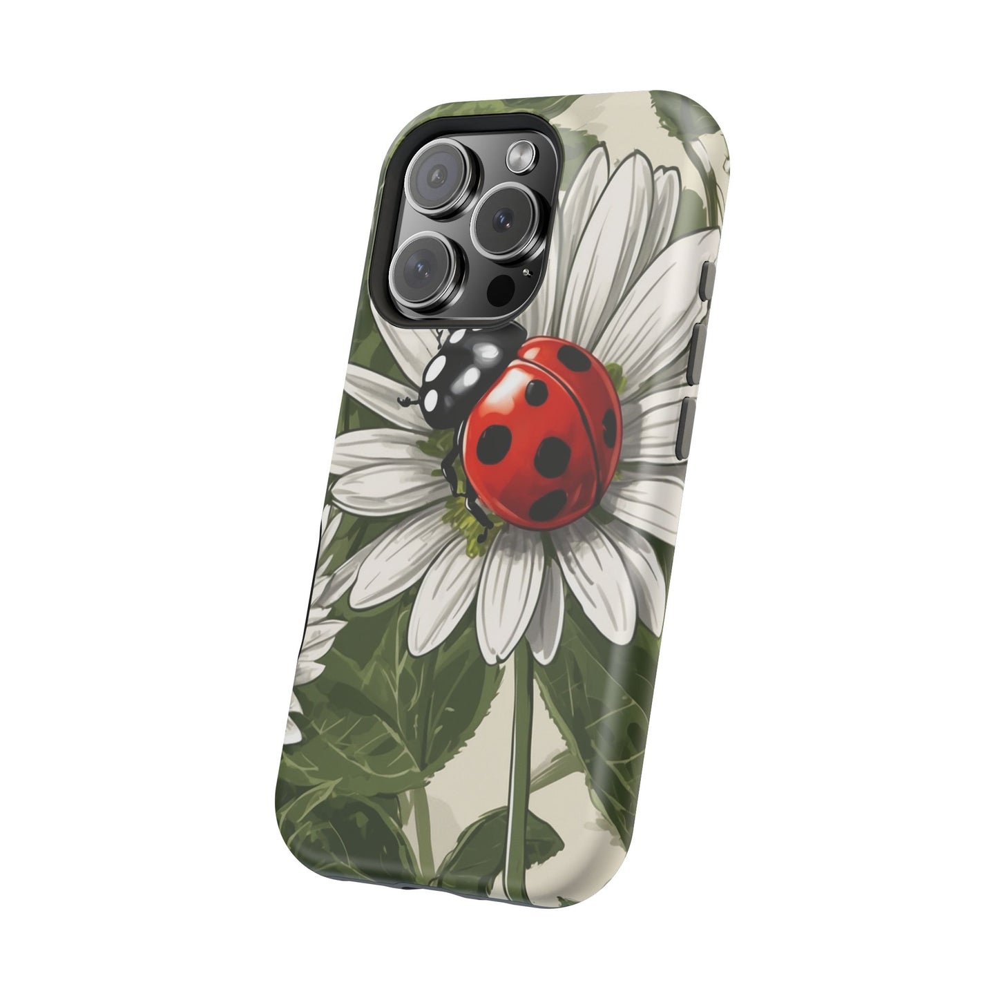 Ladybug & Daisy Garden Charm - MagSafe iPhone Case