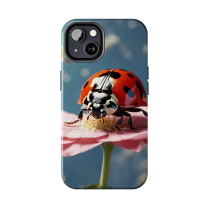 iPhone Case: Floral Ladybug Delight