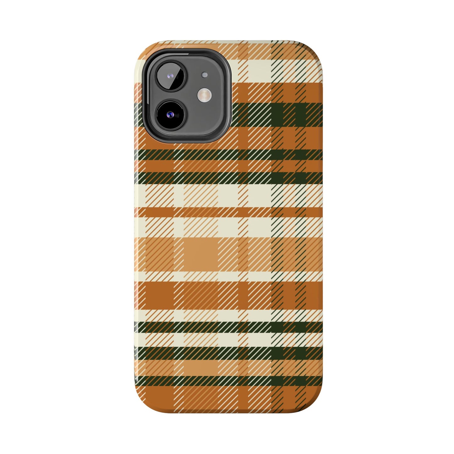 MagSafe Case - Pumpkin Spice Plaid Design