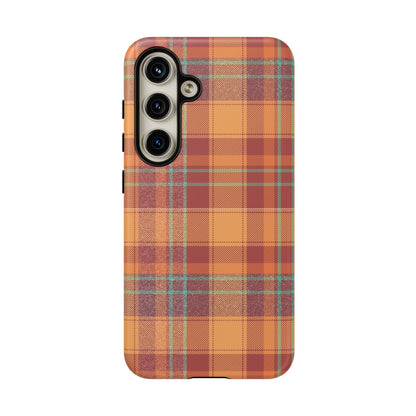 Samsung Galaxy Case - Autumn Tartan Plaid Design