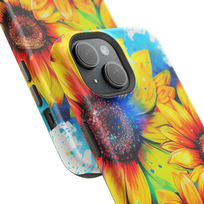 Vibrant Sunflower Splash - MagSafe iPhone Series Case