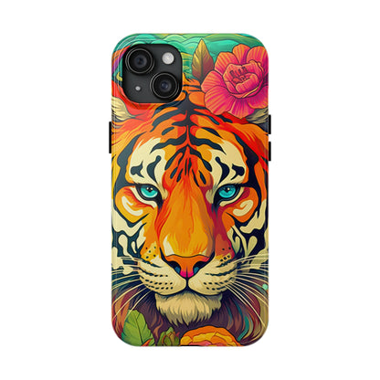 Fierce Rainbow Tiger Art - iPhone Series Case