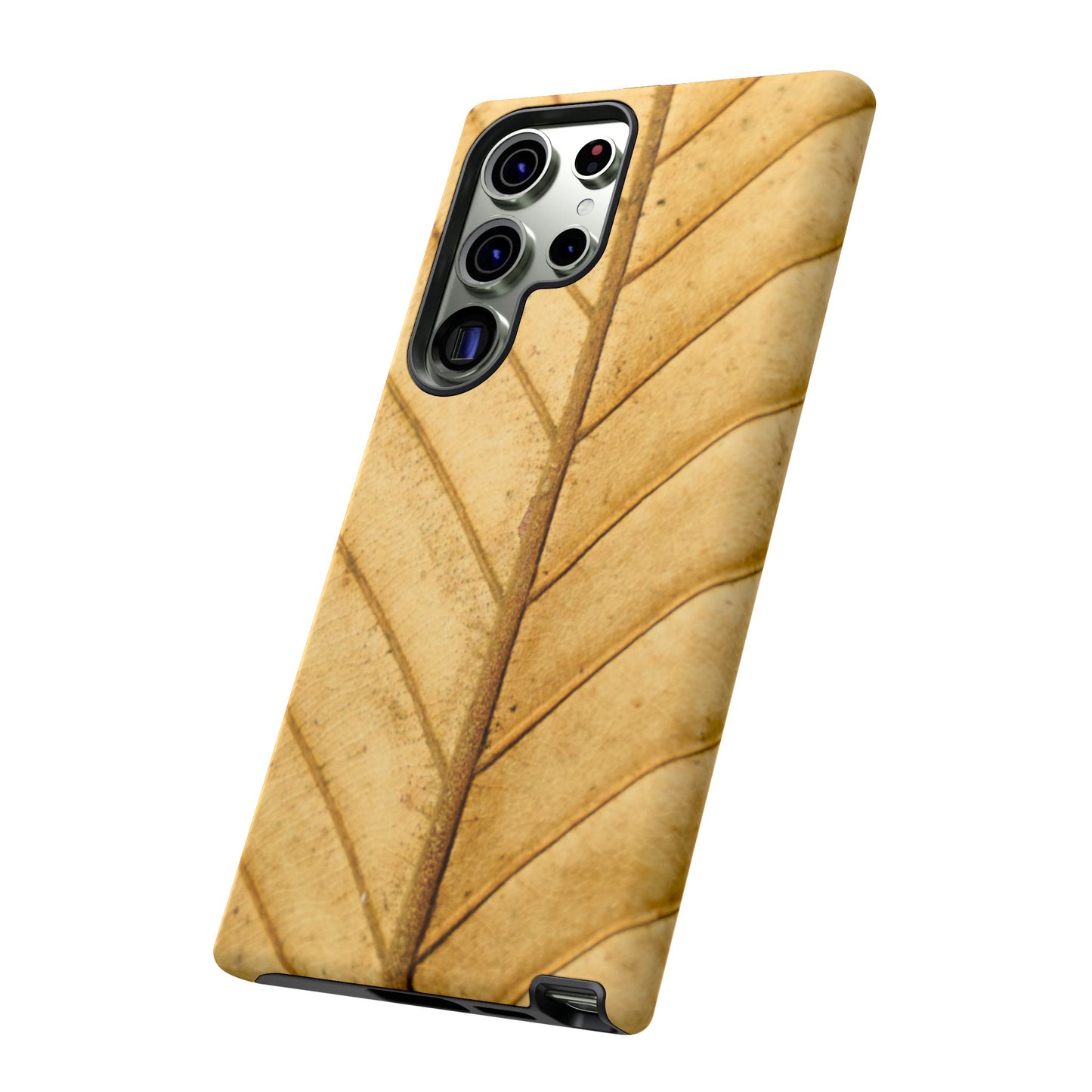 Golden Leaf Texture Samsung Galaxy Case – Minimal Nature