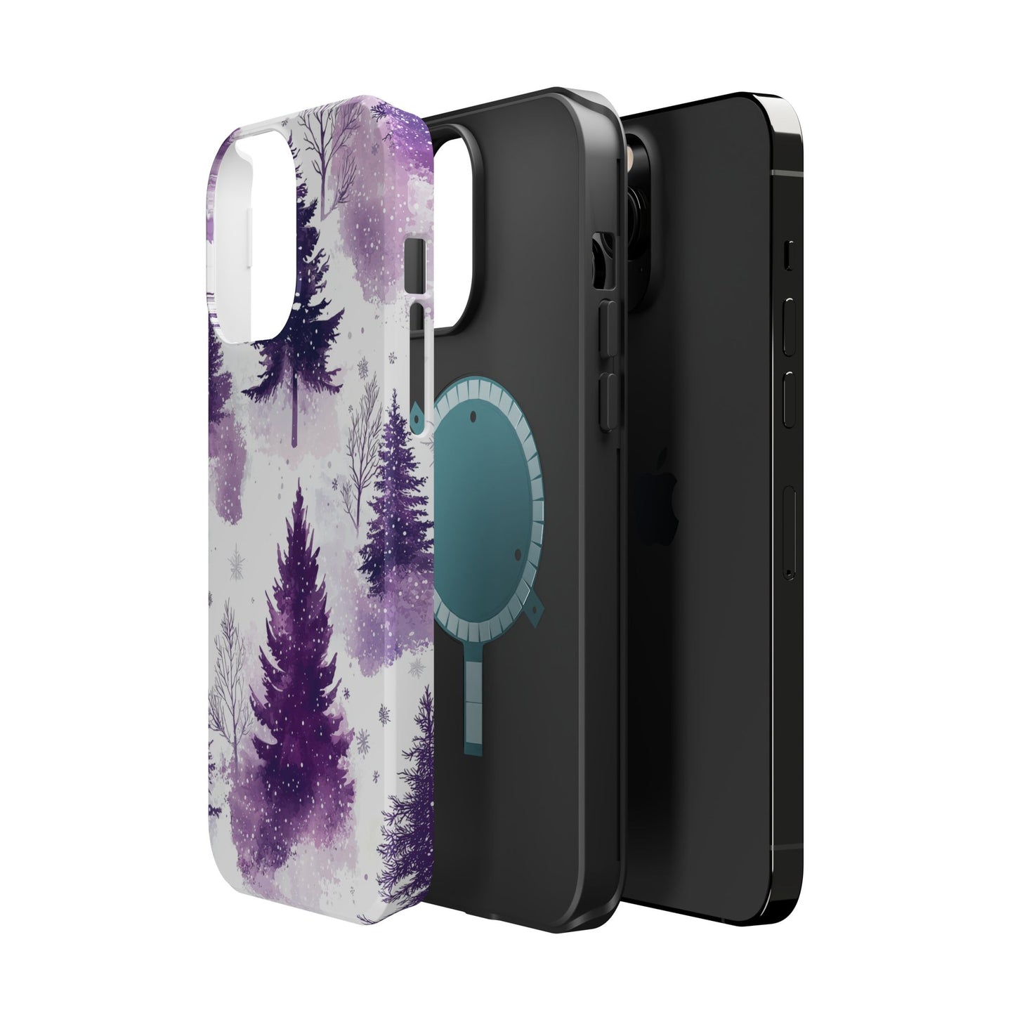 Purple Snowy Forest - MagSafe iPhone Series Case