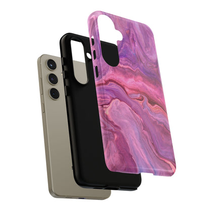 Lavender Dreamscape – Samsung Galaxy Case with Purple & Pink Marble Art