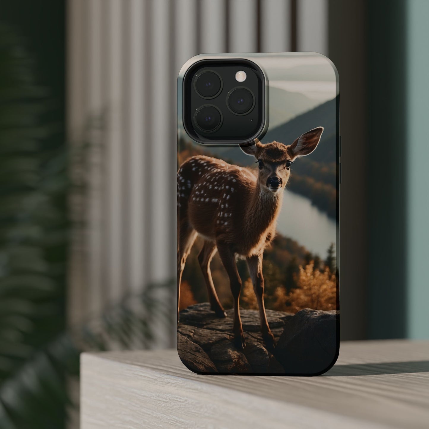 Whimsical Fawn in a Sunlit Forest MagSafe iPhone Case