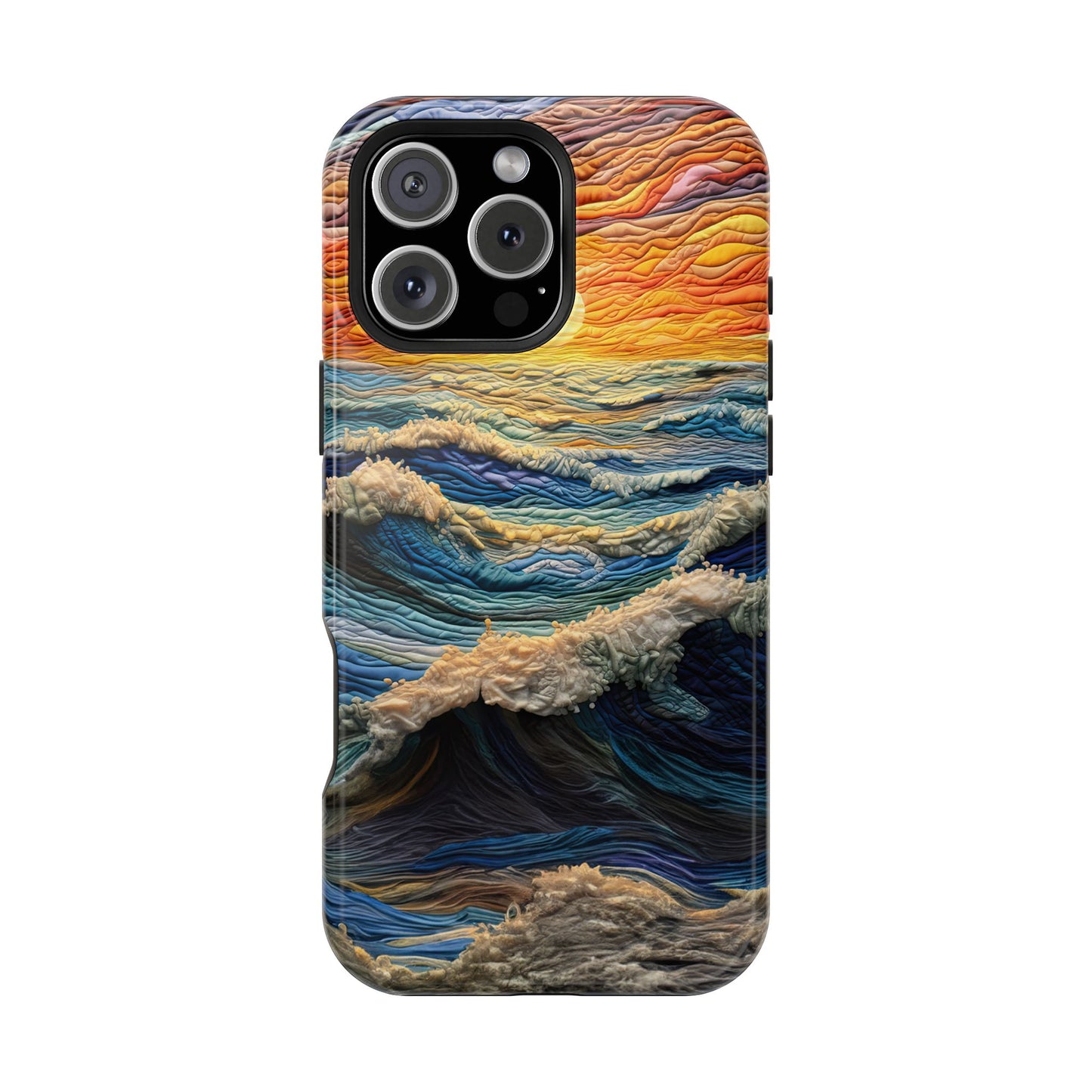 Ocean Sunset Tapestry Waves – MagSafe iPhone Series Case