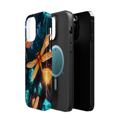 Mystical Dragonflies & Crystals – MagSafe iPhone Series Case