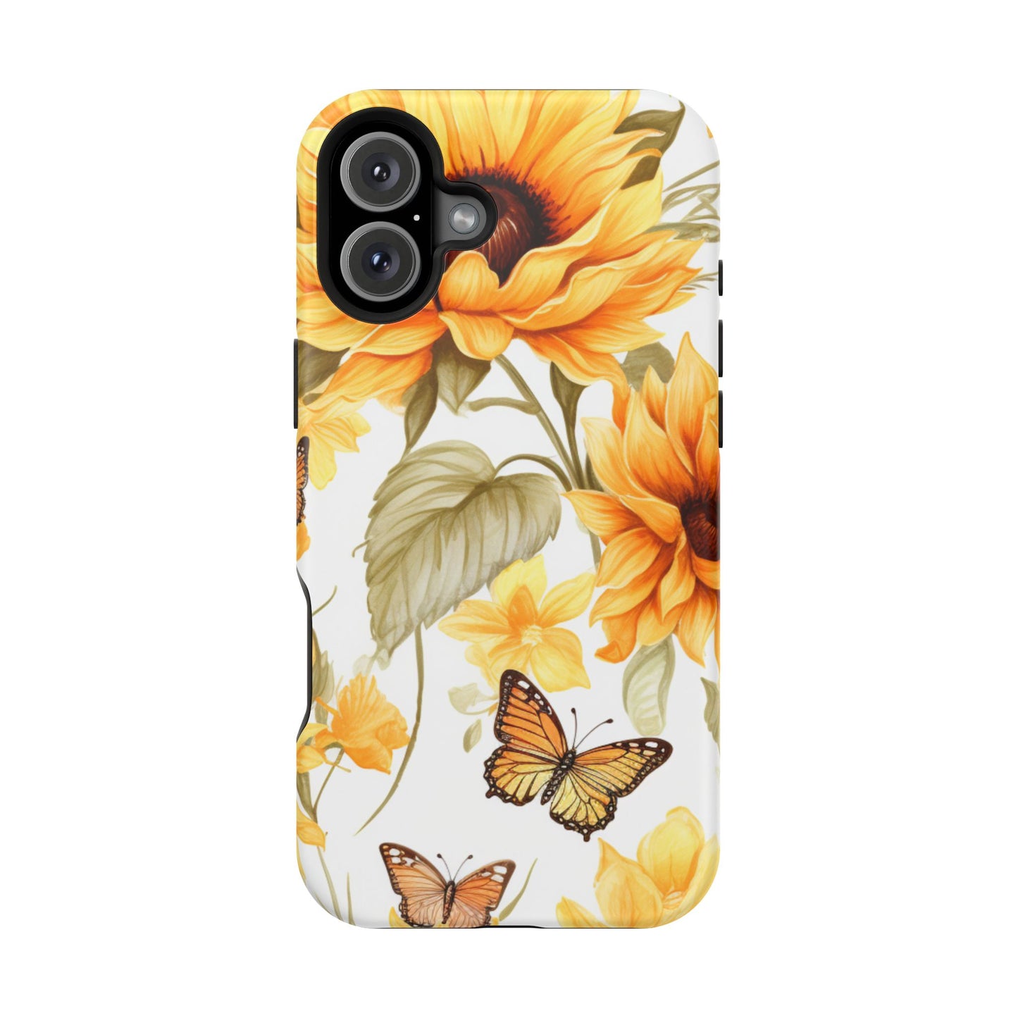 Sunflower & Butterfly Bliss - MagSafe iPhone Series Case