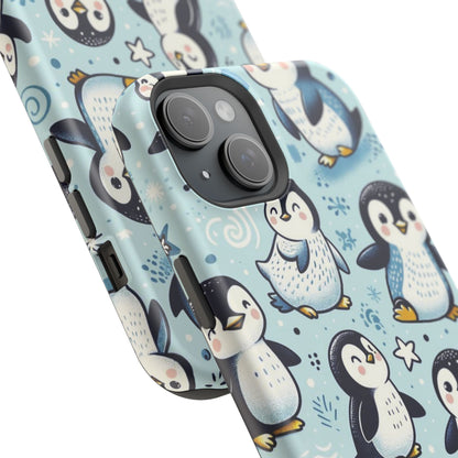 Cute Penguin Parade iPhone Case