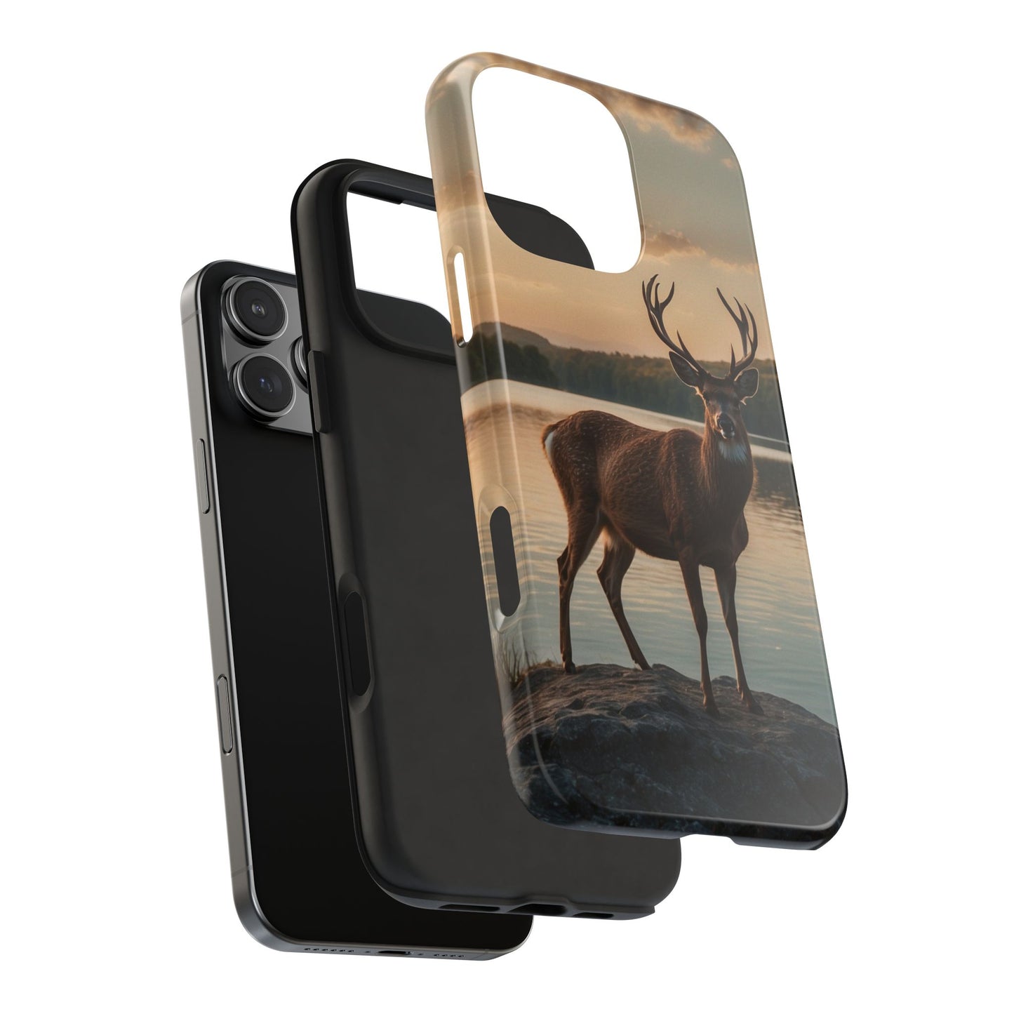 Majestic Stag at Sunset – iPhone Case