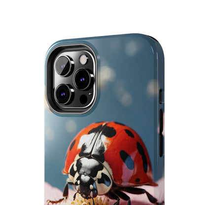 iPhone Case: Floral Ladybug Delight