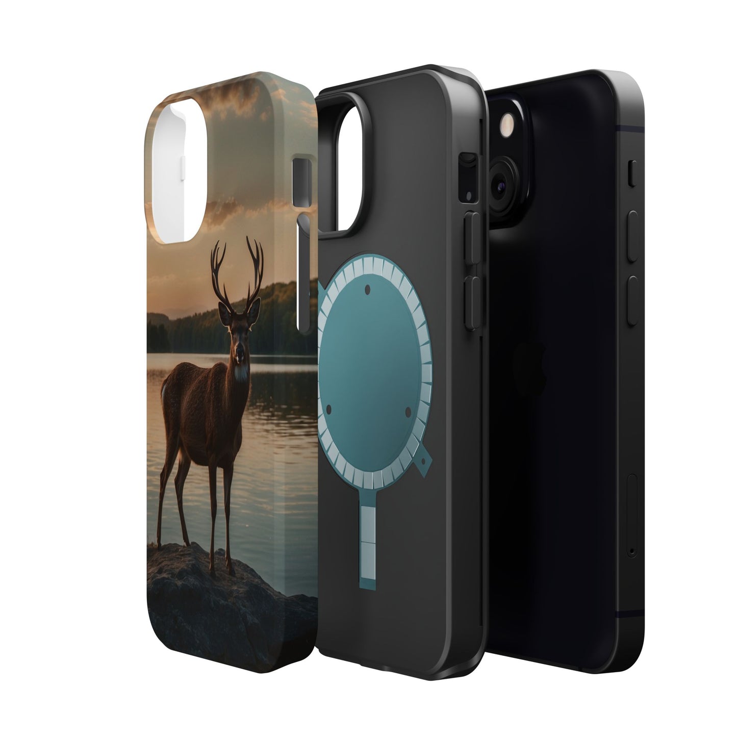 Majestic Stag at Sunset – MagSafe iPhone Case